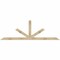 Ekena Millwork Saratoga Rough Sawn Timber Gable Bracket, Douglas Fir, 96"W x 32"H x 4"D x 4"F, 8/12 Pitch GBW096X32X0404SAR00RDF - alternate 1